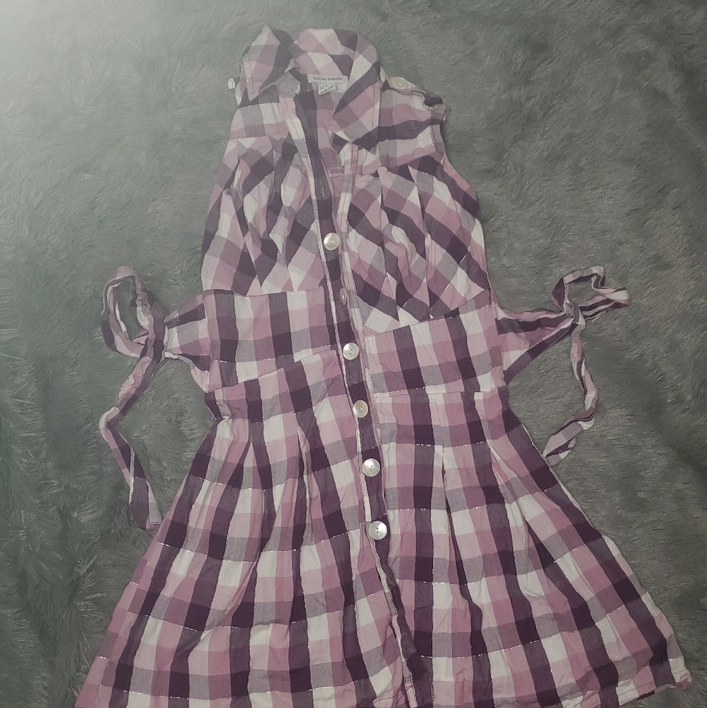 Cotton express plaid dress - Picture 6 of 7